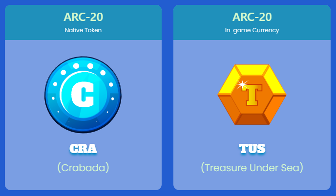 Token trong game Crabada. Nguồn: gamefinity.com