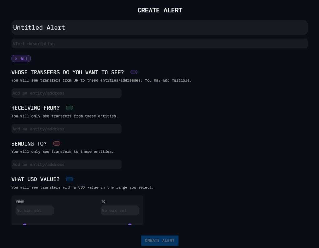 Tạo Alert trên Arkham